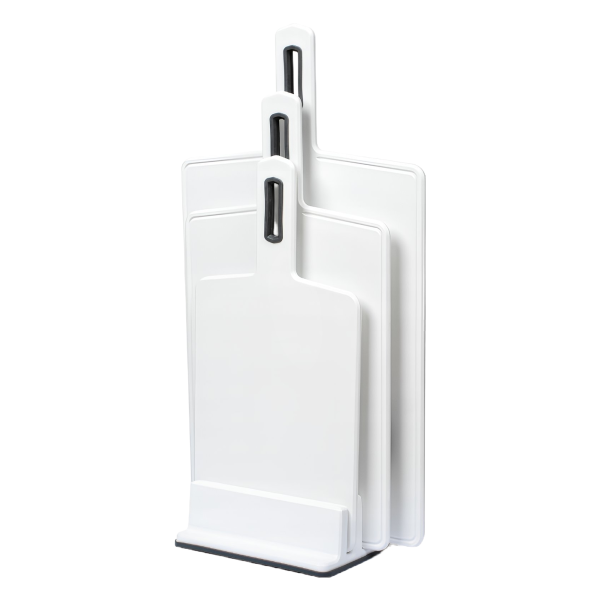 ZESTAW 3 DESEK NA STOJAKU BIAŁE DESKI DO KROJENIA