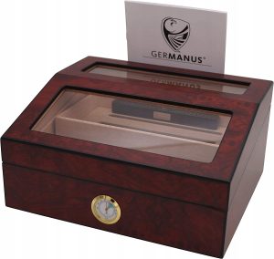 Pudełko na cygara | HIGROMETR | DREWNO | HUMIDOR