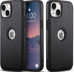 ETIU IPHONE 15 | EKO - SKÓRA | PLECKI OBUDOWA SKÓRZANA | POKROWIEC SKÓRZANY