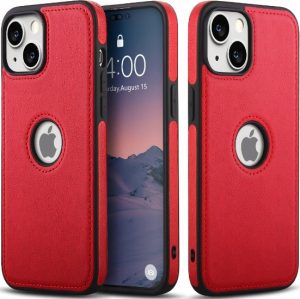 ETIU IPHONE 15 | EKO - SKÓRA | PLECKI OBUDOWA SKÓRZANA | POKROWIEC SKÓRZANY