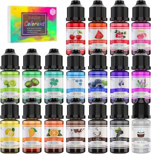 18 szt. BARWNIK DO ŻYWICY EPOKSYDOWEJ | BARWNIKI DO ŻYWIC UV | 18 x 10ml