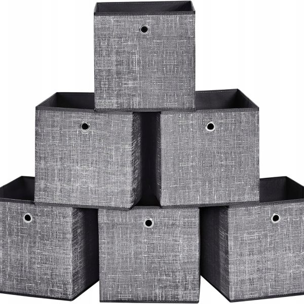 SKŁADANE PUDEŁKA DO PRZECHOWYWANIA 6 SZT | 30 X 30 X 30CM