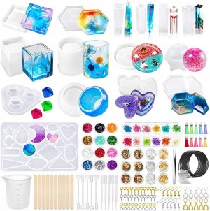 ZESTAW FOREMEK DO ŻYWICY EPOKSYDOWEJ | 120 SZT | FORM PRODUKCJI BIŻUTERII