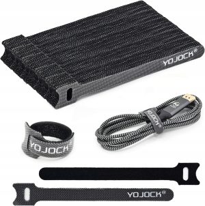 50 SZT. OPASKI KABLOWE NA RZEP 12 CM | ORGANIZER KABLOWY DO DOMU I BIURA