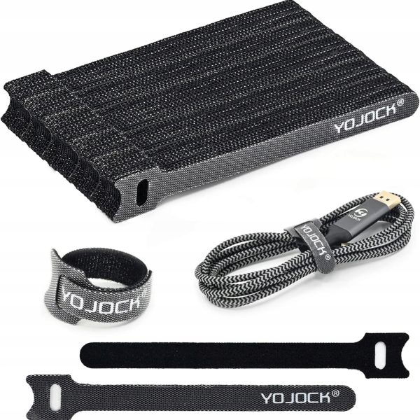 50 SZT. OPASKI KABLOWE NA RZEP 12 CM | ORGANIZER KABLOWY DO DOMU I BIURA