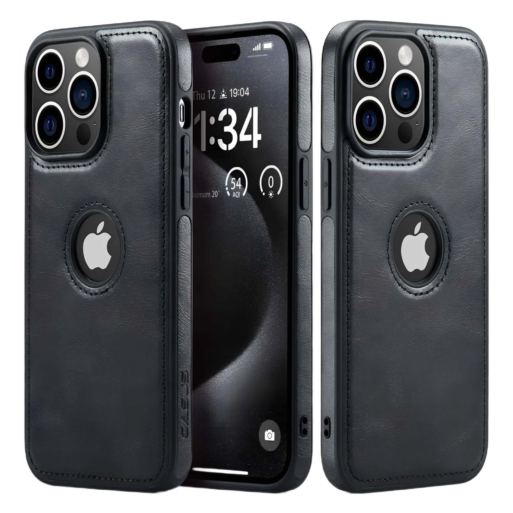 ETIU IPHONE 15 PRO | SKÓRA | PLECKI OBUDOWA SKÓRZANA | POKROWIEC SKÓRZANY