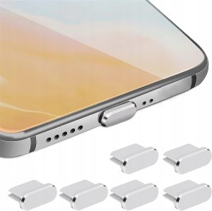 6X ZAŚLEPKA ZATYCZKA OSŁONA ALUMINIOWA PRZECIWPYŁOWA APPLE SAMSUNG USB-C