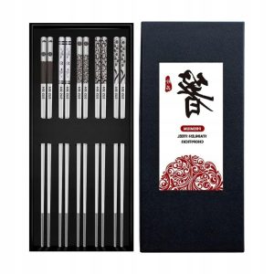 PAŁECZKI DO SUSHI 5 PAR PAŁECZEK | Z ZESTAW WIELORAZOWE 10 SZT | PREMIUM