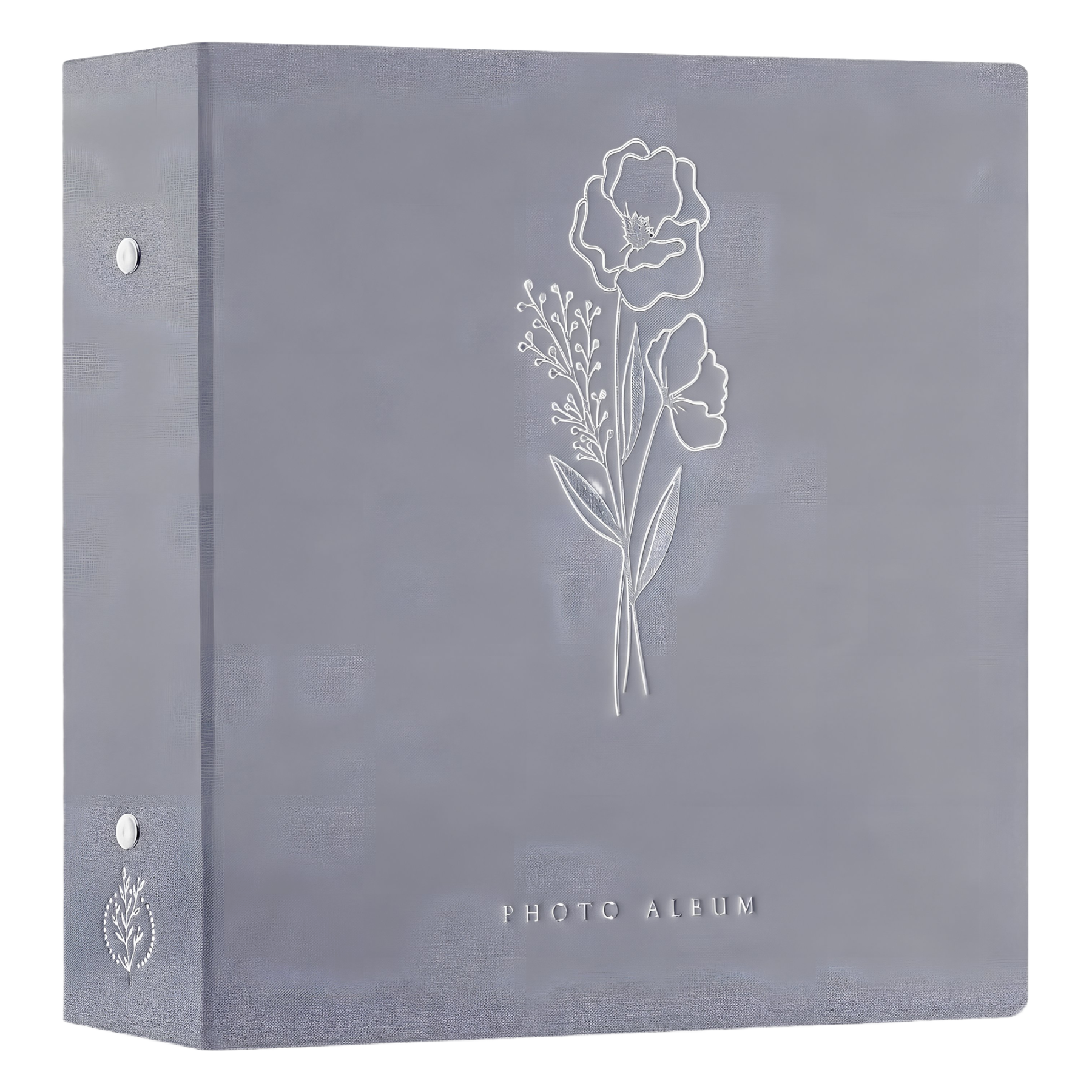 ALBUM FOTOGRAFICZNY NA ZDJĘCIA LNIANY 1000 KIESZENI 11,5 x 15 cm SZARY XL