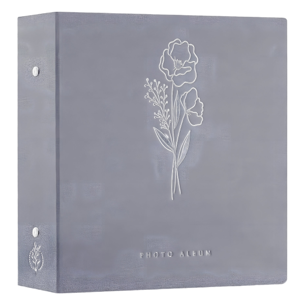 ALBUM FOTOGRAFICZNY NA ZDJĘCIA LNIANY 600 KIESZENI 11,5 x 15 cm SZARY XL