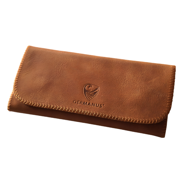 GERMANUS | Skórzany Żart Tytoniowy | Albrunus Brązowy | Nowoczesny