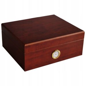 GERMANUS Klasyk II | Humidor na Cygara | 50 Sztuk | Brązowy