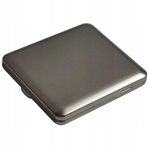 GERMANUS Papierośnica 85mm | Niklowana | Matowa Srebrna| Made in Germany