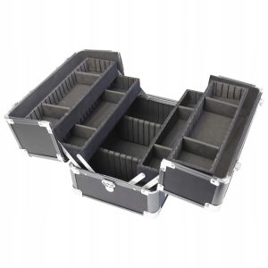 KOSMETYCZKA | PUDEŁKO DO MAKIJAŻU | UNIWERSALNE ETUI | CZARNE