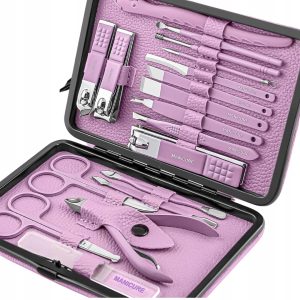 PROFESJONALNY ZESTAW PEDICURE |MANICURE|18 NARZĘDZI DO CZYSZCZENIA PAZNOKCI