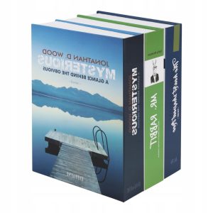 SEJF W KSZTAŁCIE KSIĄŻEK | NA PIENIĄDZE | ROZMIAR XL | NIEBIESKIE
