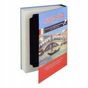 KSIĄŻKA SEJF | ZAKAMUFLOWANA SKRZYNKA | NA MONETY | WŁOSKIE NAPISY