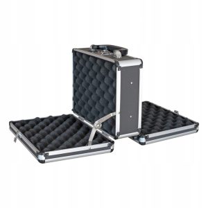 ALUMINIOWA WALIZKA NA BROŃ | NA 2 PISTOLETY | DWUSTRONNA | 31 x 26 x 15 cm