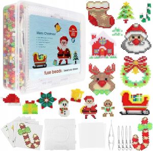 Homgaty 5000 koralików do prasowania 16 wzorów, zestaw na Boże Narodzenie