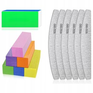 PROFESJONALNY PILNIK DO PAZNOKCI|BLOK POLERSKI|NARZĘDZIA DO MANICURE|6 szt