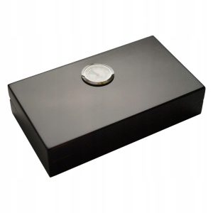 GERMANUS |Mini Nawilżacz do Cygar | Przenośny| Czarny| Drewniany