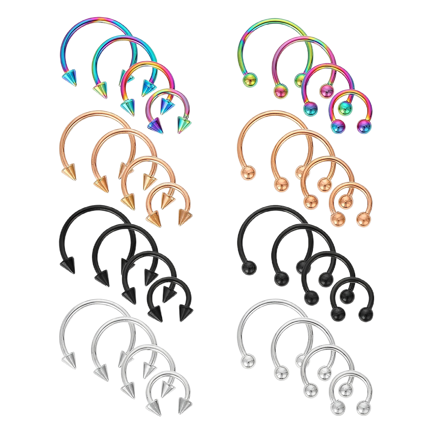 Pierścienie do przegrody nosowej 16G | Stal nierdzewna 316L | 32 szt.
