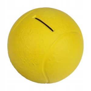 SKARBONKA | PIŁKA TENISOWA | Z KLUCZEM | ŚREDNICA 10 CM | ŻÓŁTA