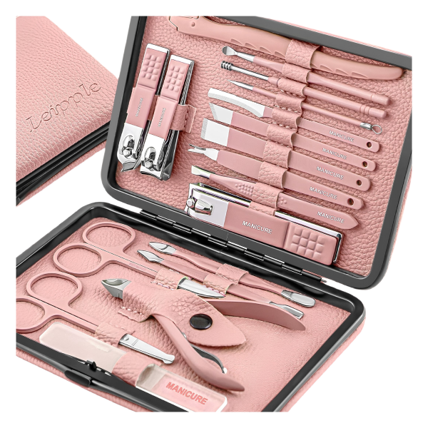 PROFESJONALNY ZESTAW DO MANICURE PEDICURE|PIELĘGNACJA PAZNOKCI|18 NARZĘDZI