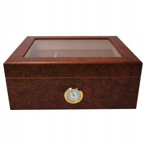 GERMANUS Humidor Desk I | Przezroczysta Pokrywa |na Ok. 50 Cygar