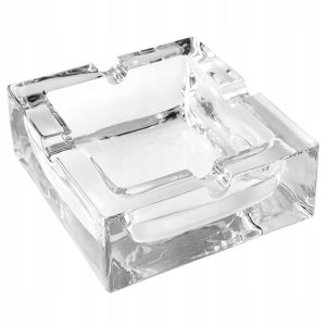 Germanus |Szklana Popielniczka| do Cygar | Papierosów | 12 x 12 x 5 cm