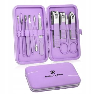 ZESTAW DO MANICURE | PEDICURE| ZESTAW PODRÓŻNY| DO PIELĘGNACJI| 10 sztuk