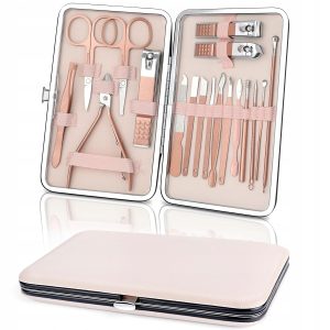 Profesjonalny Zestaw do Manicure i Pedicure - 18 Niezbędnych Narzędzi