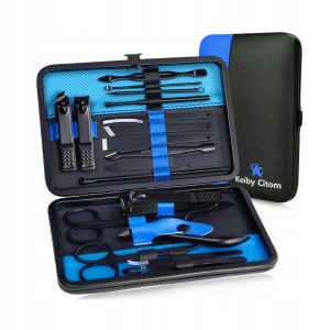 Keiby Citom 18-częściowy zestaw do manicure i pedicure, stal nierdzewna