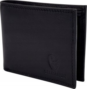 GERMANUS Portfel skórzany Max, czarny, jeden rozmiar, klasyczny