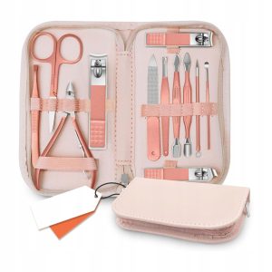 Zestaw do Manicure 12 w 1 - Pielęgnacja Paznokci Zestaw podróżny