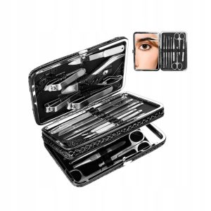 Zestaw do manicure 21 szt obcinacz pedicure stal nierdzewna akcesoria