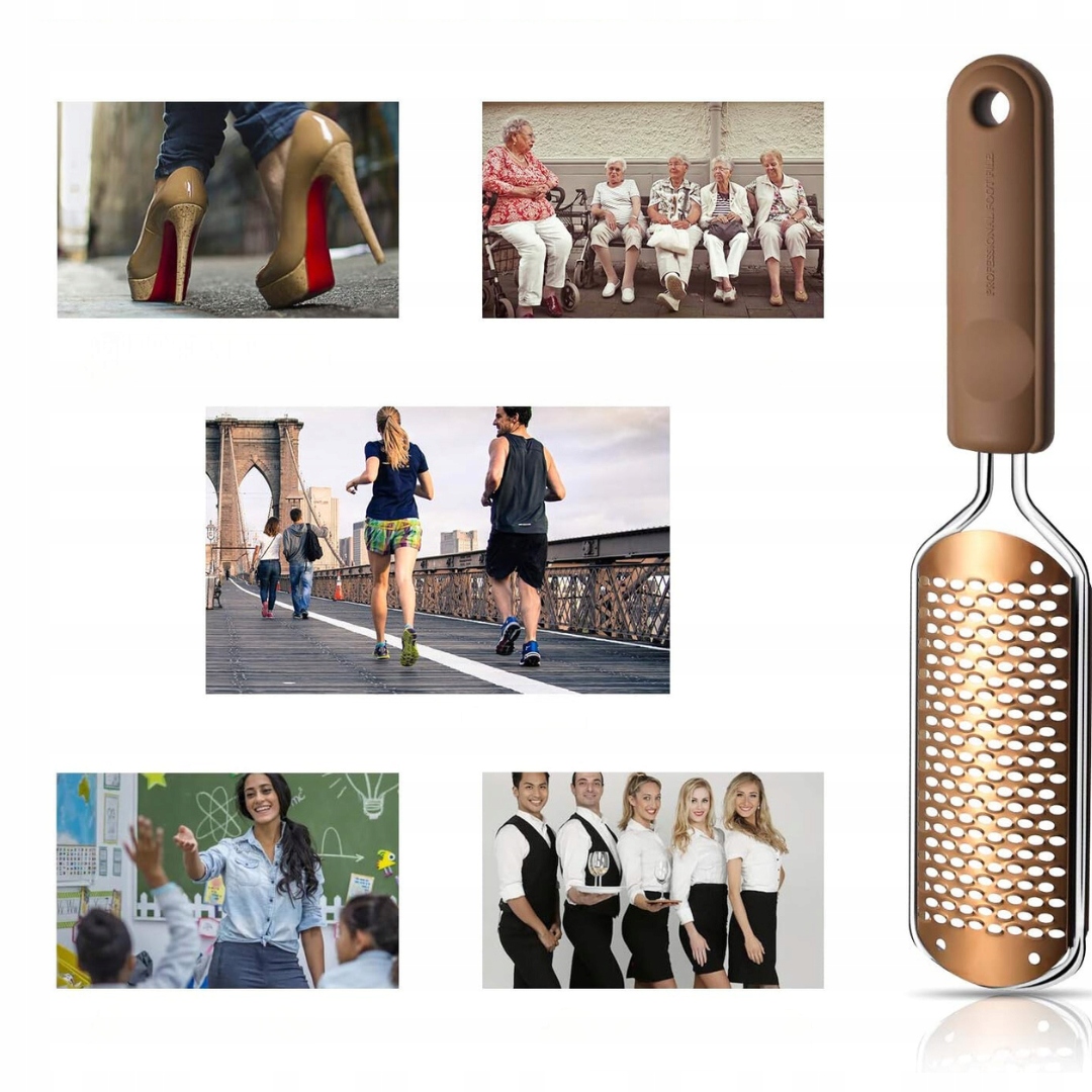 PROFESJONALNY PILNIK DO STÓP|USUWANIE ZROGOWACIAŁEJ SKÓRY| STAL NIERDZEWNA - obrazek 5