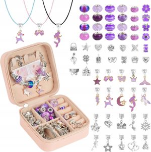 Zestaw do Tworzenia Biżuterii Koraliki DIY Bransoletki i Naszyjniki