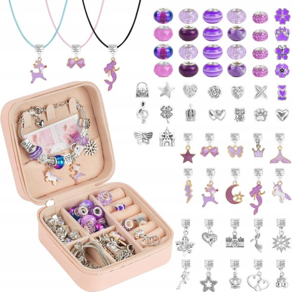 Zestaw do Tworzenia Biżuterii Koraliki DIY Bransoletki i Naszyjniki