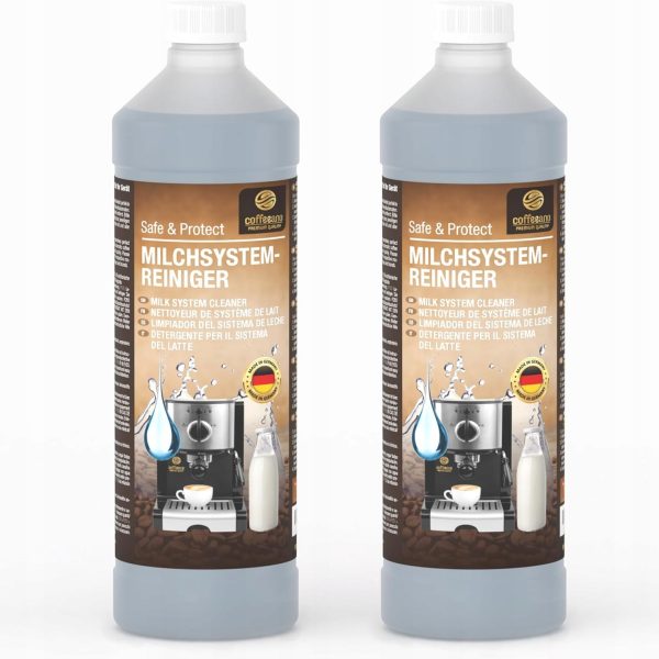 Coffeeano 2 x 750 ml środek do czyszczenia systemu mlecznego 100 Zastosowań