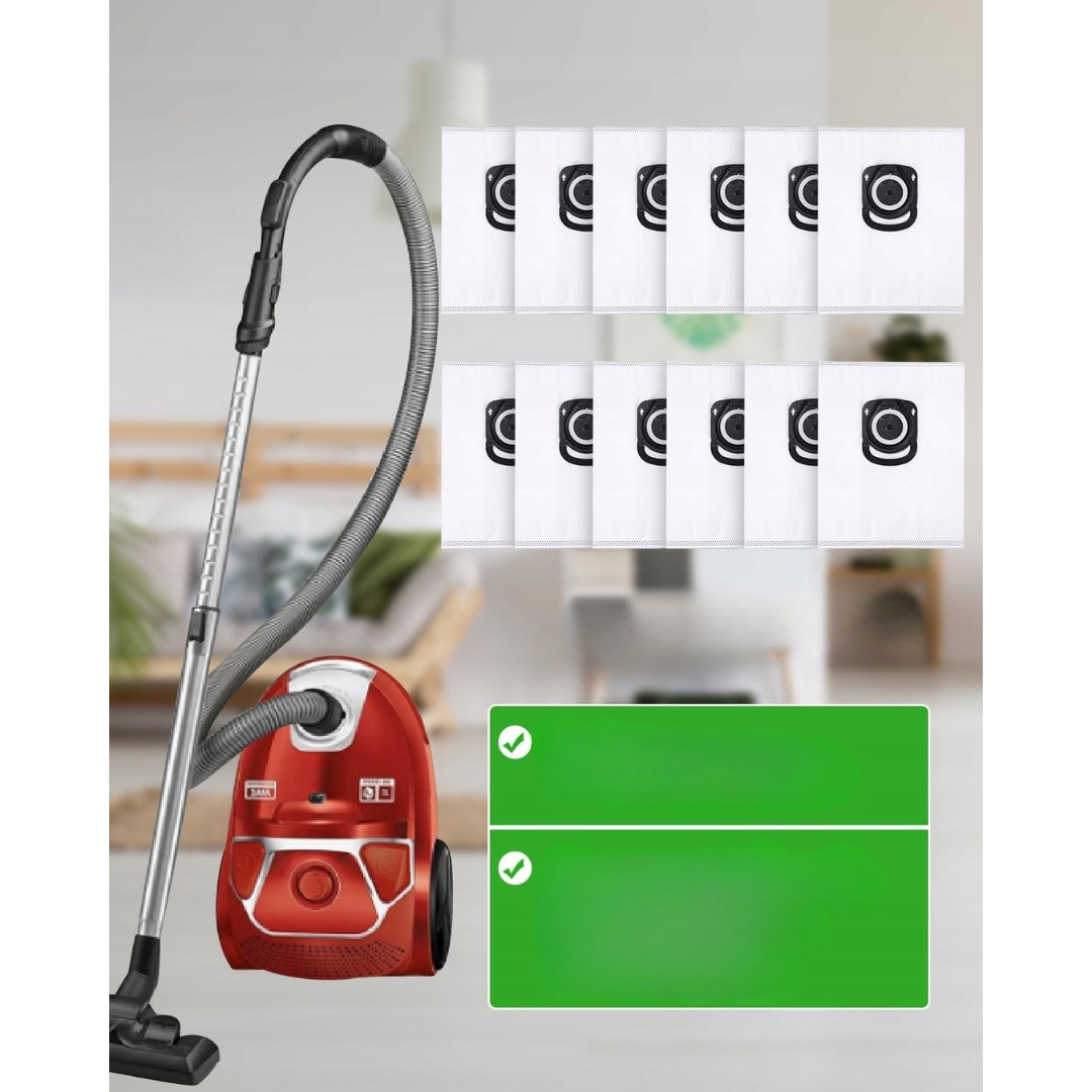 12 Worków Do Odkurzaczy Rowenta Hygiene+ ZR200520 ZR200720 RO64 - obrazek 2