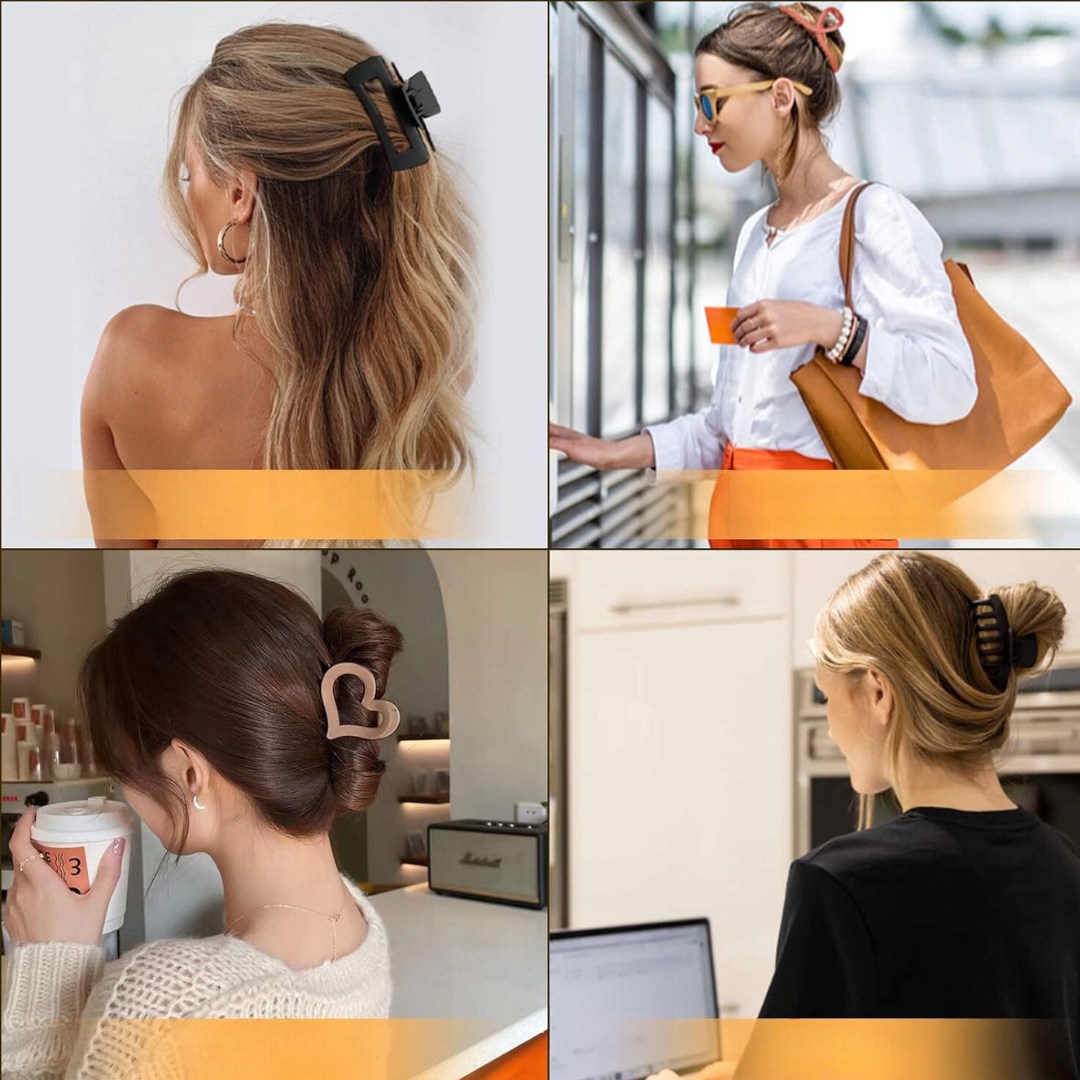 SPINKI DO GRUBYCH WŁOSÓW | ANTYPOŚLIZGOWE ZACISKI| DLA KOBIET| 8SZT - obrazek 5