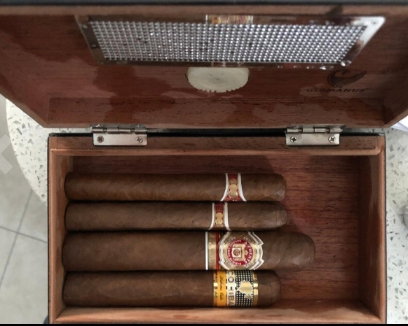 Pudełko na cygara | HIGROMETR | Nawilżacz| HUMIDOR - obrazek 4