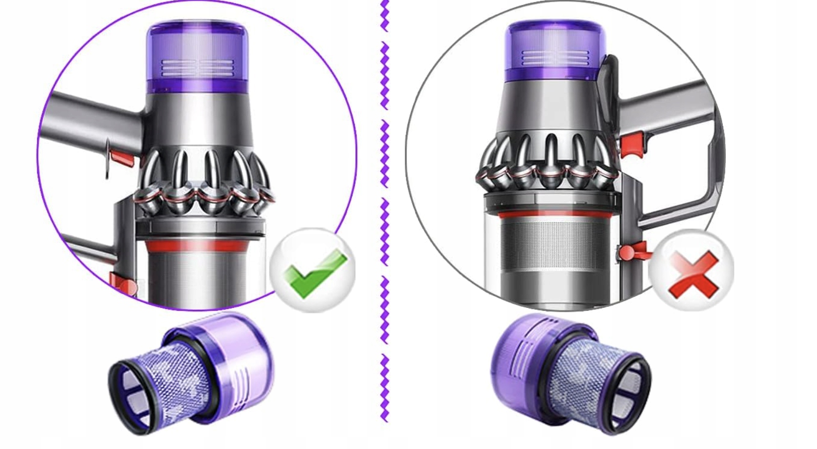 Zamienny filtr HEPA do Dyson V11 V15 SV14 SV22, akumulatorowy odkurzacz - obrazek 7