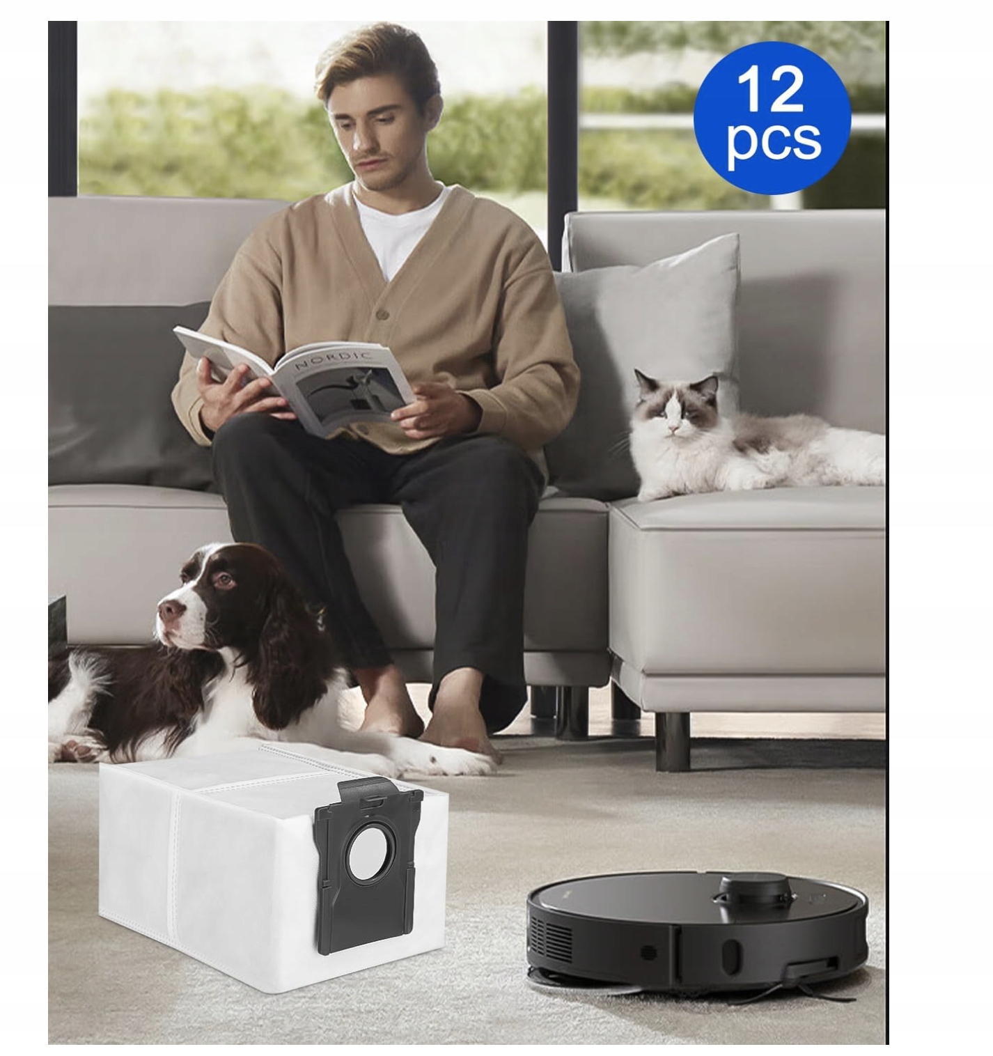 Zapasowe worki do odkurzacza Dreame X40/L10s/X30/S30/S10 12 sztuk - obrazek 6