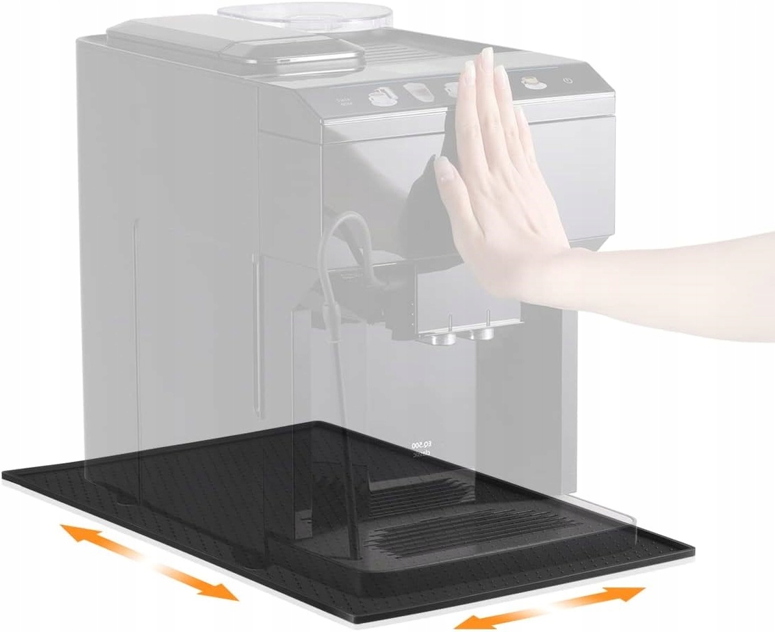 MATA STOŁOWA PODKŁADKA ANTYPOŚLIZGOWA POD EKSPRES CZARNY 30 CM X 48 CM - obrazek 12