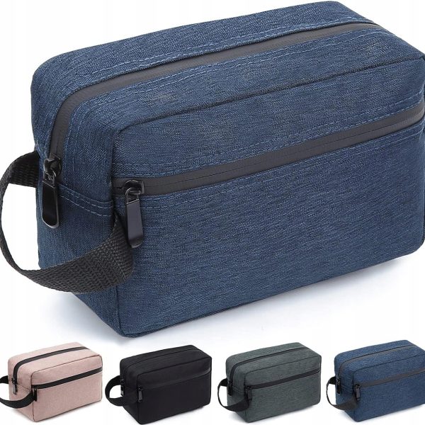 Podróżna Kosmetyczka - Wodoodporna, Pojemna i Stylowa Torba granatowa