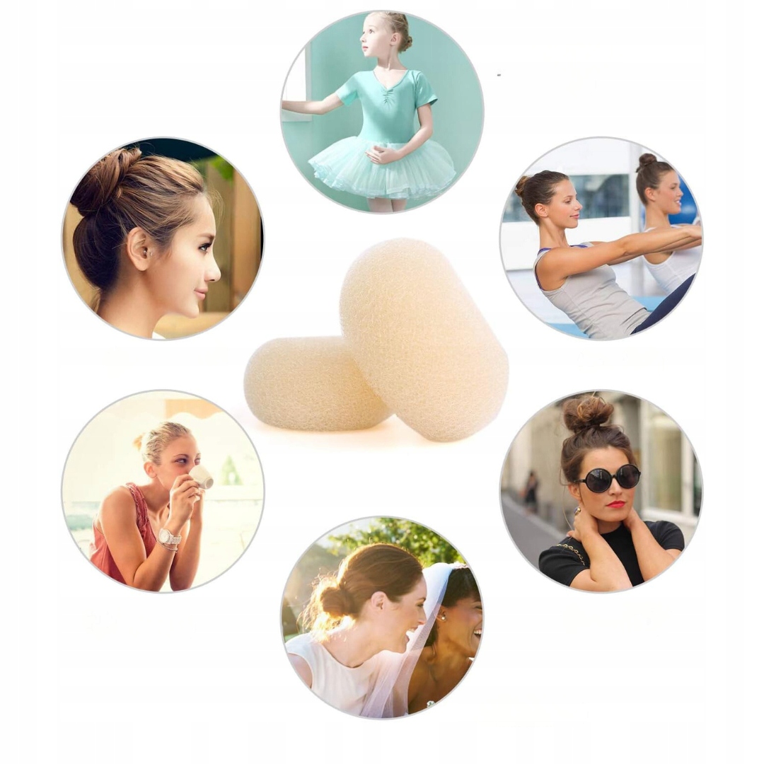 ZESTAW DO ROBIENIA KOKÓW | ELASTYCZNE GUMKI DO WŁOSÓW | SPINKI | 32 SZT - obrazek 4