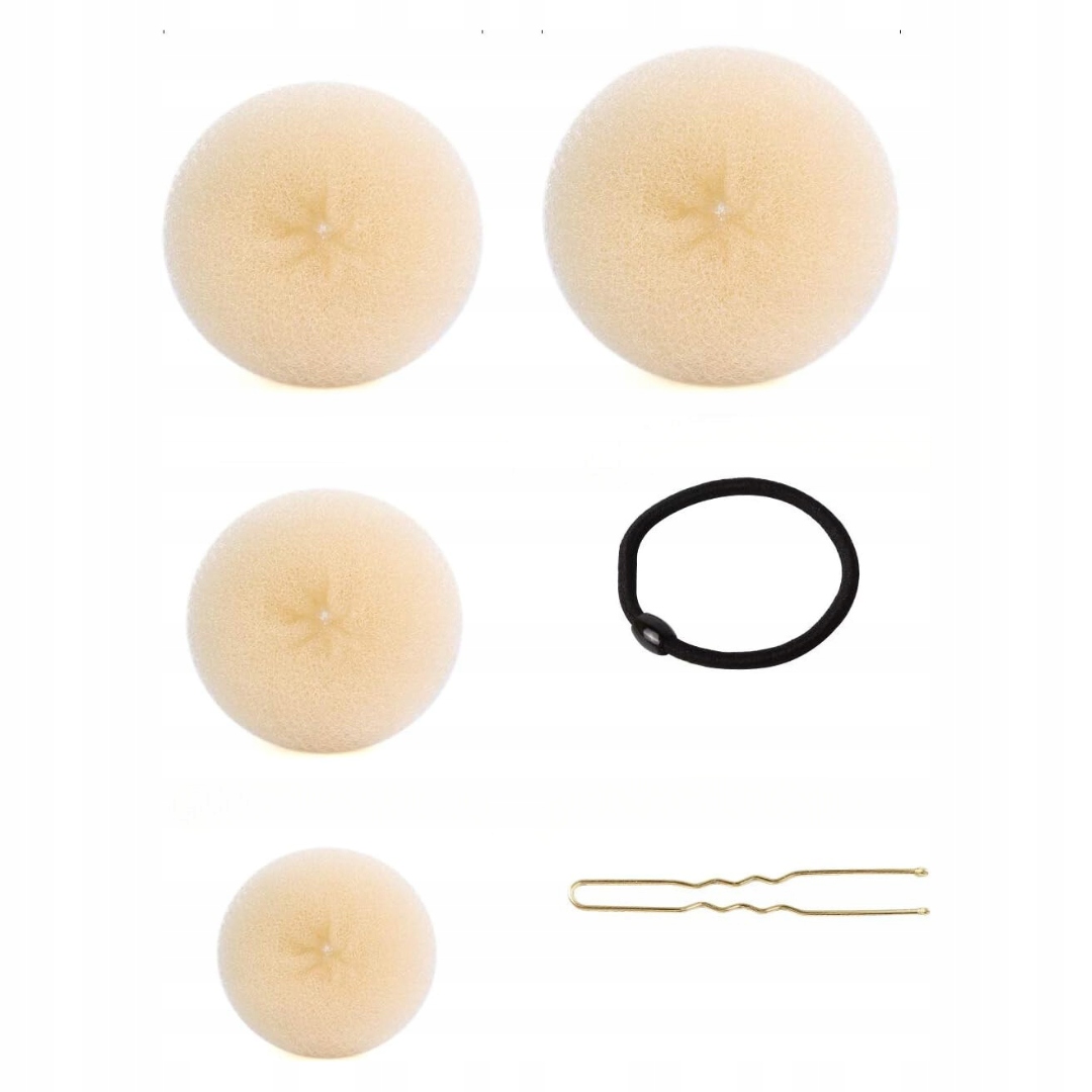 ZESTAW DO ROBIENIA KOKÓW | ELASTYCZNE GUMKI DO WŁOSÓW | SPINKI | 32 SZT - obrazek 7