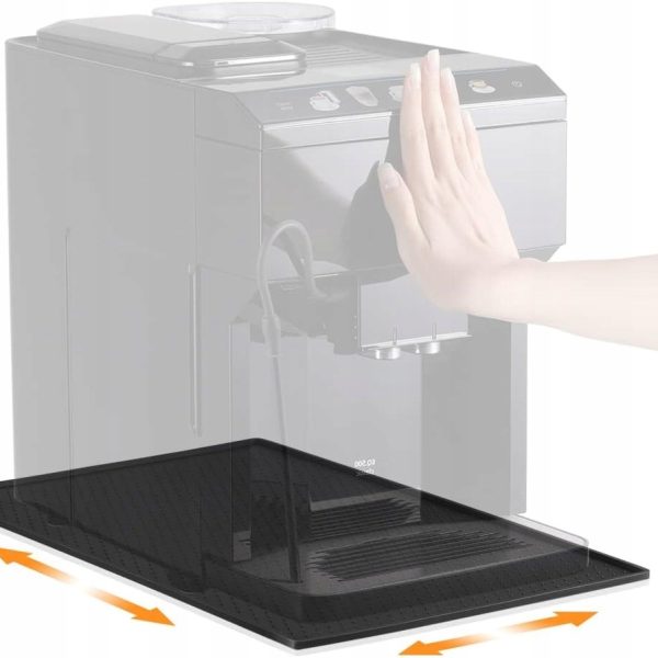 MATA STOŁOWA PODKŁADKA ANTYPOŚLIZGOWA POD EKSPRES CZARNY 30 CM X 48 CM